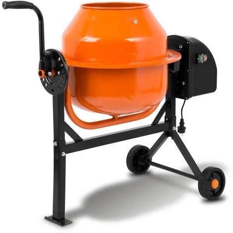 EBERTH Bétonnière électrique Avec Tambour De 65L (moteur 220W, 230V, Châssis En Acier Avec Roues De Transport, Tambour Et Couronne Dentée En Acier, Poignée Verrouillable, Large Repose-pieds) 3 EBERTH Bétonnière électrique Avec Tambour De 65L (moteur 220W, 230V, Châssis En Acier Avec Roues De Transport, Tambour Et Couronne Dentée En Acier, Poignée Verrouillable, Large Repose-pieds)