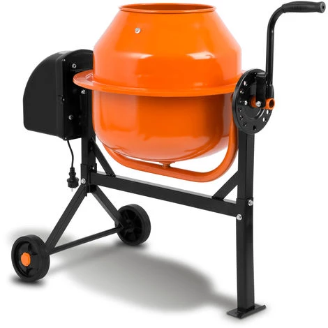 EBERTH Bétonnière électrique Avec Tambour De 65L (moteur 220W, 230V, Châssis En Acier Avec Roues De Transport, Tambour Et Couronne Dentée En Acier, Poignée Verrouillable, Large Repose-pieds) 4 EBERTH Bétonnière électrique Avec Tambour De 65L (moteur 220W, 230V, Châssis En Acier Avec Roues De Transport, Tambour Et Couronne Dentée En Acier, Poignée Verrouillable, Large Repose-pieds) – Image 2