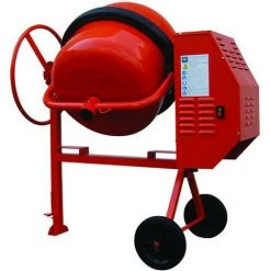 EQUIP-MAT Bétonnière électrique 170L Avec Couronne En Fonte PRO170 -Outil pour gros œuvre et béton Soldes 3906786 2