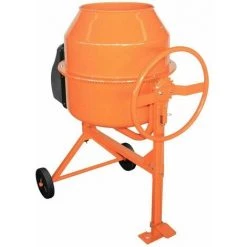 NOVA Mélangeur En Béton électrique 2 Roues Mélangeur De Cadre En Acier Ciment Malte 140 L -Outil pour gros œuvre et béton Soldes 52056540 4