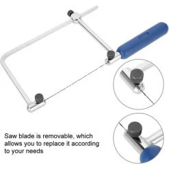 CHANCEY Scie à Bijoux,SEMAket Outil De Coupe Amovible Réglable Cadre De Scie En Forme De U Avec 8 Lames De Scie à Spirale Pour Intégration Vidéo Enregistrement Transmission Vidéo ASB400 -Outil pour gros œuvre et béton Soldes 60208617 3