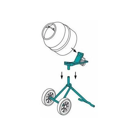 Imer - Bétonnière 138 Litres Cuve Plastique - Minibeta 5 Imer - Bétonnière 138 Litres Cuve Plastique - Minibeta – Image 3