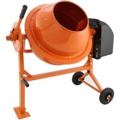 T-Mech - Bétonnière Èlectrique Portable 70 Litres 250W - Orange -Outil pour gros œuvre et béton Soldes 9326805 3